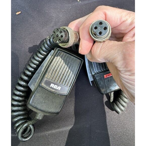 2 Vintage RCA & Tram CB Push Button Microphones Untested Used - Picture 3 of 10